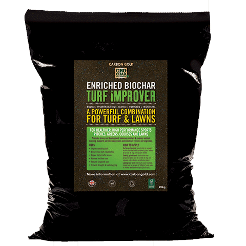 Enriched Biochar Turf Improver