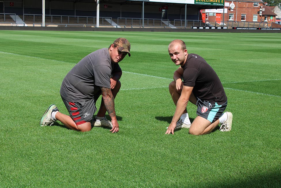 Stronger sward for Gloucester Rugby