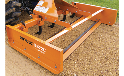 Woods grading scraper
