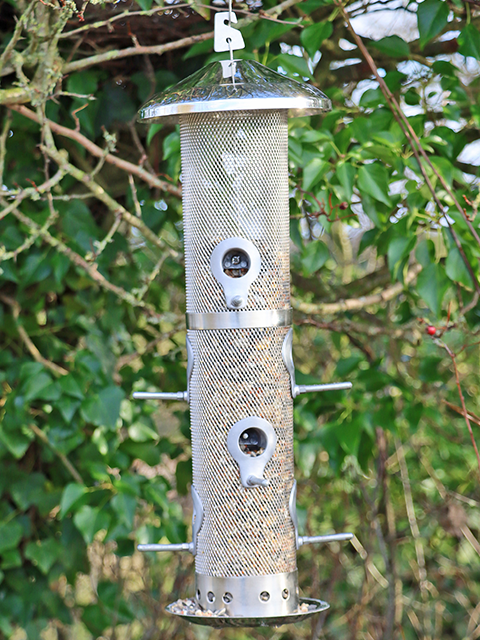 Stainless steel large bird feeder - Wildlife World